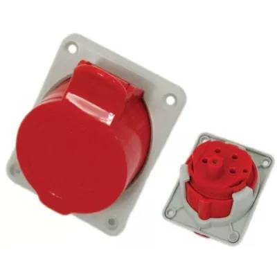 GNIAZDO TABLICOWE IP44 16A/5P 380V SKOŚNE TAREL
