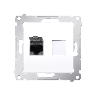 SIMON 54 PREMIUM BIAŁY GNIAZDO KOMPUTEROWE RJ45 D61E.01/11 KONTAKT - SIMON