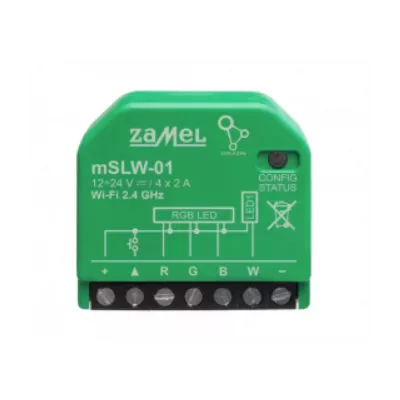 Zamel Sterownik 4xLED Wi-Fi w obudowie mini Zamel MSLW-02 SPL10000045-WUN.PNG