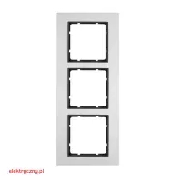 BERKER B.7 ALUMINIUM/ANTRACYT RAMKA 3-KROTNA 10136904 HAGER