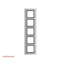 BERKER B.7 STALOWY/ANTRACYT RAMKA 5-KROTNA PIONOWA 10153606 HAGER