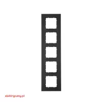 BERKER B.7 ANTRACYT RAMKA 5-KROTNA 10156626 HAGER