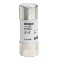 WKŁADKA BEZPIECZNIKOWA CYLINDRYCZNA CH-22 22X58MM GG 25A 500VAC LF525G HAGER POLO