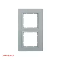 BERKER B.7 ALUMINIUM GLASS RAMKA 2-KROTNA 10126414 HAGER