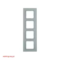 BERKER B.7 ALUMINIUM GLASS RAMKA 4-KROTNA 10146414 HAGER