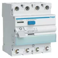 WYŁĄCZNIK RÓŻNICOWOPRĄDOWY RCCB 3P+N 25A/30MA TYP A QUICKCONNECT CDS425D HAGER POLO