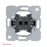BERKER ONE MECHANIZM PRZYCISK PODWÓJNY ZWIERNY 535035 HAGER
