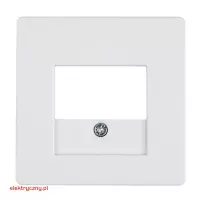 BERKER B.KWADRAT BIAŁY OSŁONA GNIAZDA GŁOŚNIKOWEGO USB 10336089 HAGER