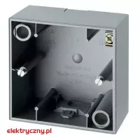 BERKER B.KWADRAT/S.1 ALUMINIUM MAT PUSZKA NATYNKOWA POJEDYNCZA 10419939 HAGER
