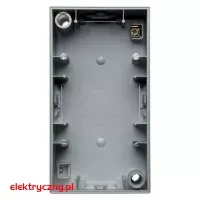 BERKER B.KWADRAT/S.1 ALUMINIUM MAT PUSZKA NATYNKOWA PODWÓJNA 10429939 HAGER