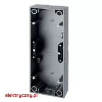 BERKER B.KWADRAT/S.1 ALUMINIUM MAT PUSZKA NATYNKOWA POTRÓJNA 10439939 HAGER