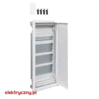 VOLTA VDI ROZDZIELNICA MODUŁOWA DO ŚCIAN SZKIELETOWYCH 4R (4x12) 3x PŁYTA MONTAŻOWA 1x SZYNA TH IP30 VH48NWB HAGER 