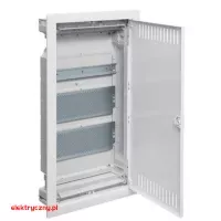 VOLTA VDI ROZDZIELNICA MODUŁOWA PODTYNKOWA 3R (3x12) 2x PŁYTA MONTAŻOWA 1x SZYNA TH IP30 VU36NWB HAGER