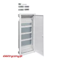 VOLTA VDI ROZDZIELNICA MODUŁOWA PODTYNKOWA 4R 3x PŁYTA MONTAŻOWA 1x SZYNA TH IP30 VU48NWB  HAGER