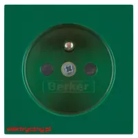 BERKER B.KWADRAT/S.1/B.3/B.7 ZIELONY PŁYTKA CZOŁOWA Z PRZESŁONAMI DO GNIAZDA POJEDYNCZEGO Z/U 3965768963 HAGER