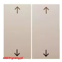 BERKER B.KWADRAT KREMOWY KLAWISZ ŻALUZJOWY PODWÓJNY 5316448992 HAGER