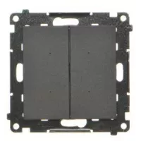 ŁĄCZNIK ELEKTRONICZNY PODWÓJNY CZARNY MAT TEW2.01/149 SIMON 55