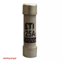 WKŁADKA BEZPIECZNIKOWA TOPIKOWA CH8x32 25A gG ETI
