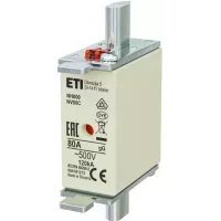 WKŁADKA TOPIKOWA NH000 GG 80A/500V 004181213 ETI