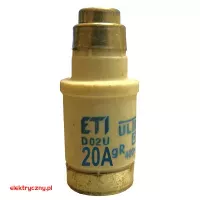 WKŁADKA BEZPIECZNIKOWA TOPIKOWA D02 gR 20A ULTRA SZYBKA ETI
