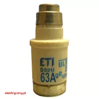 WKŁADKA BEZPIECZNIKOWA TOPIKOWA D02 gR 63A ULTRA SZYBKA ETI