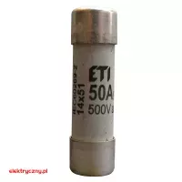 WKŁADKA BEZPIECZNIKOWA TOPIKOWA CH14X51 aR 50A ETI