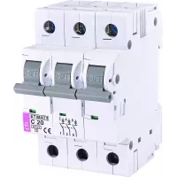 WYŁĄCZNIK INSTALACYJNY ETIMAT  6 3P C20A 6KA 002145517 ETI