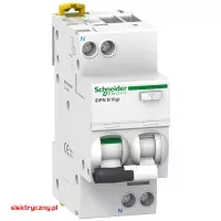 WYŁĄCZNIK RÓŻNICOWOPRĄDOWY Z CZŁONEM NADPRĄDOWYM 2P B16A 30mA TYP B A9D55616 ACTI9 SCHNEIDER ELECTRIC