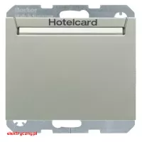 BERKER K.5 STAL SZLACHETNA ŁĄCZNIK PRZEKAŹNIKOWY NA KARTĘ HOTELOWĄ 16417114 HAGER