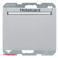 BERKER K.5 ALUMINIUM ŁĄCZNIK PRZEKAŹNIKOWY NA KARTĘ HOTELOWĄ 16417134 HAGER